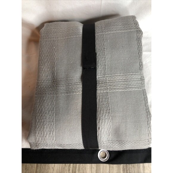 Square Pattern Shower Curtain Washed Gray - Hearth & Hand with Magnolia NEW!! - Picture 5 of 7